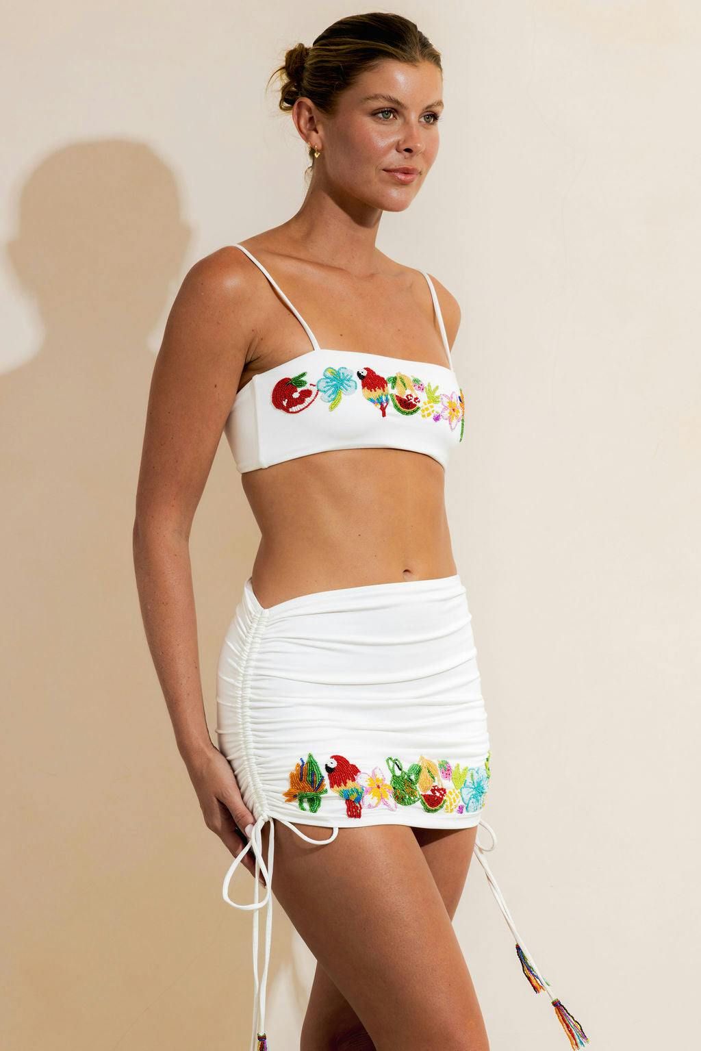 SAMA SAMA SKIRT - WHITE