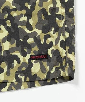 Gramicci Nylon Reef Short in Olive Camo