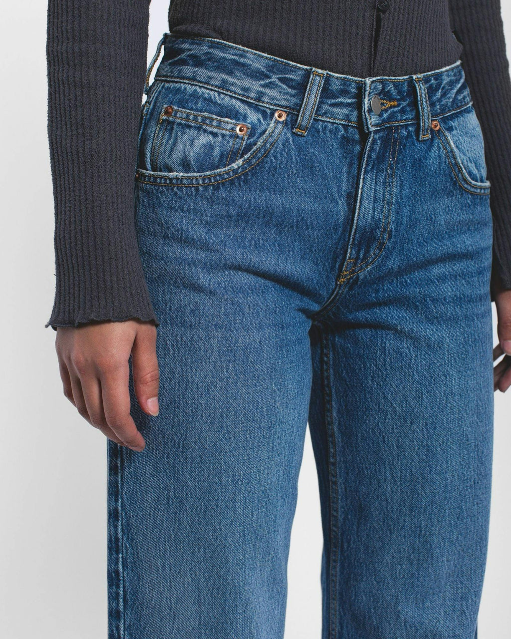 Rhue Wide Jeans - Stream Mid Used