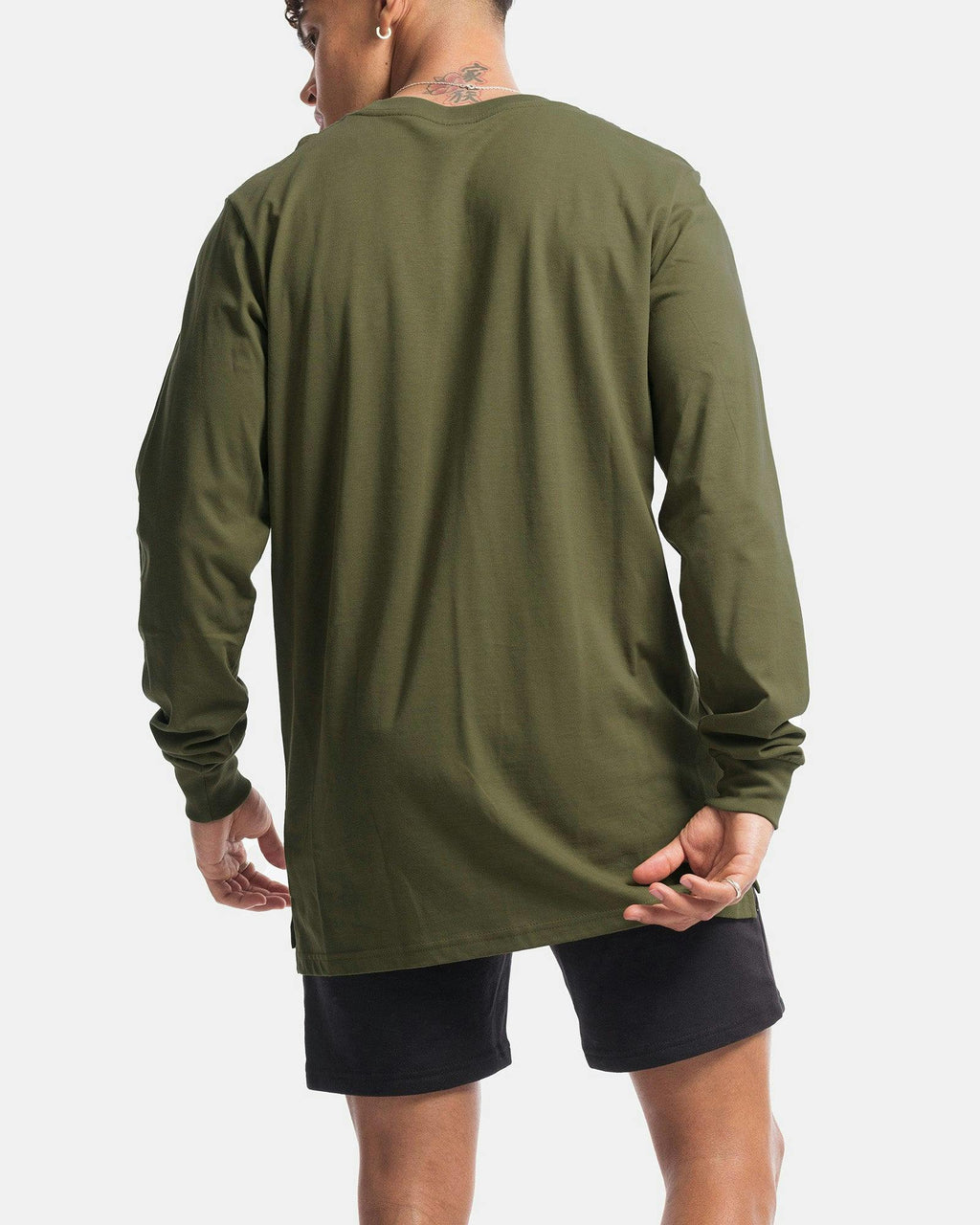Palm Embroidery Long Sleeve Tee