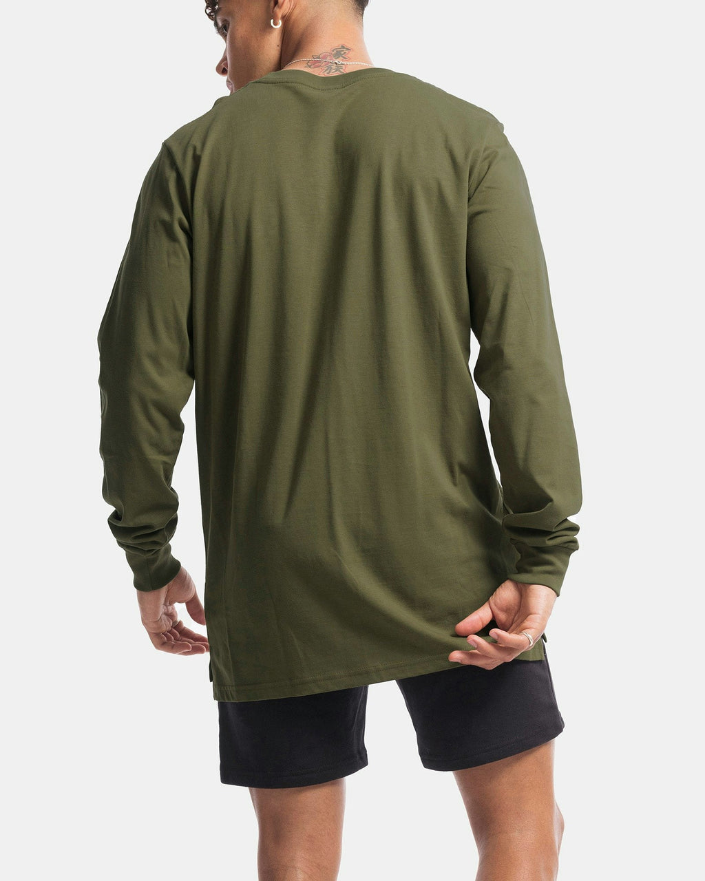 Palm Embroidery Long Sleeve Tee