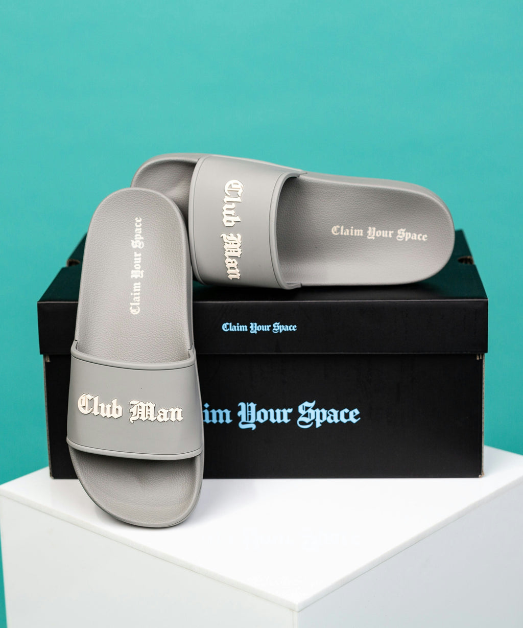 Clubman 'Steel Grey' Slides