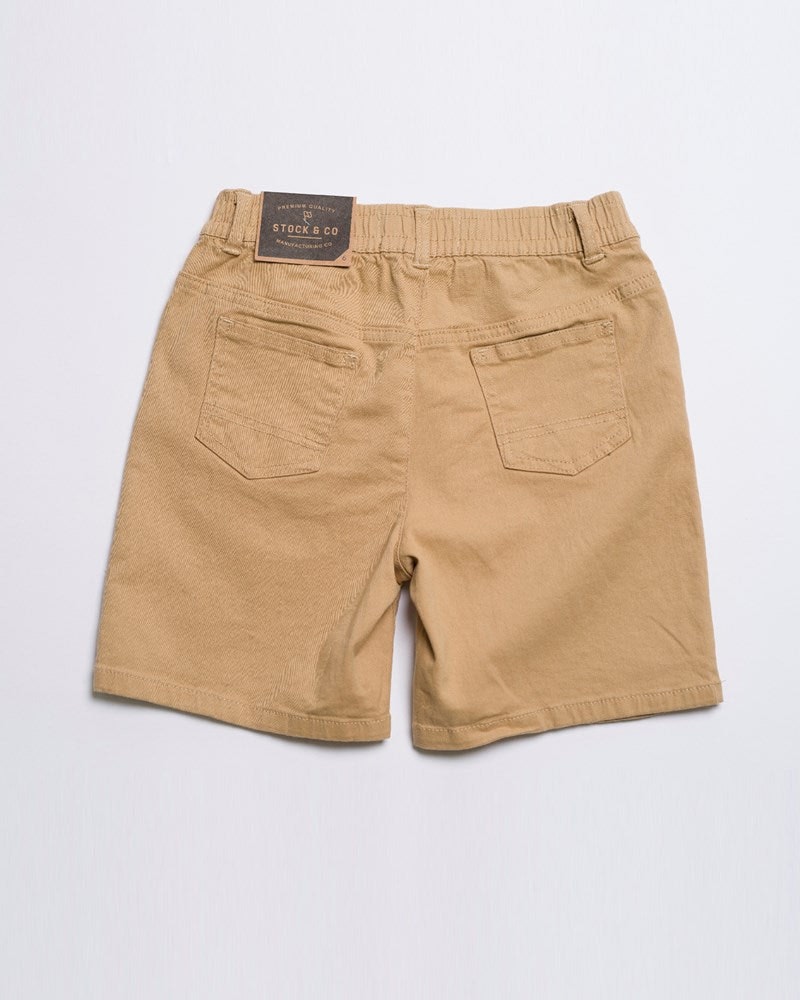 Admiral Elastic Waist Stretch Chino Short - Youth
