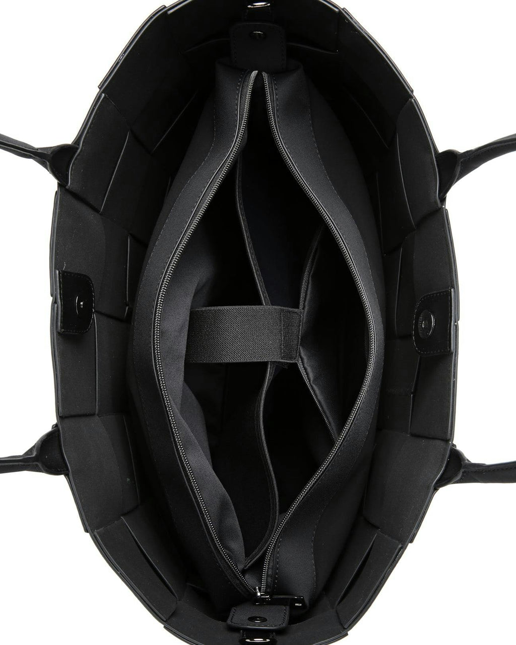 Prene | The Holiday Bag (BLACK) Woven Neoprene Large Tote Bag