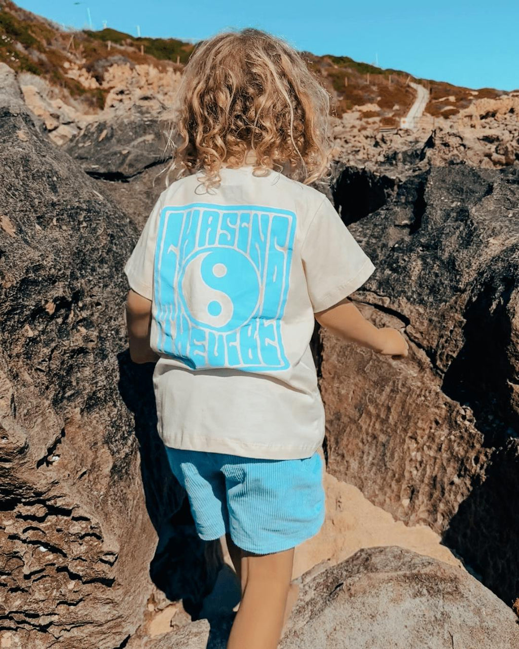 Blue Cord Shorts - Kids