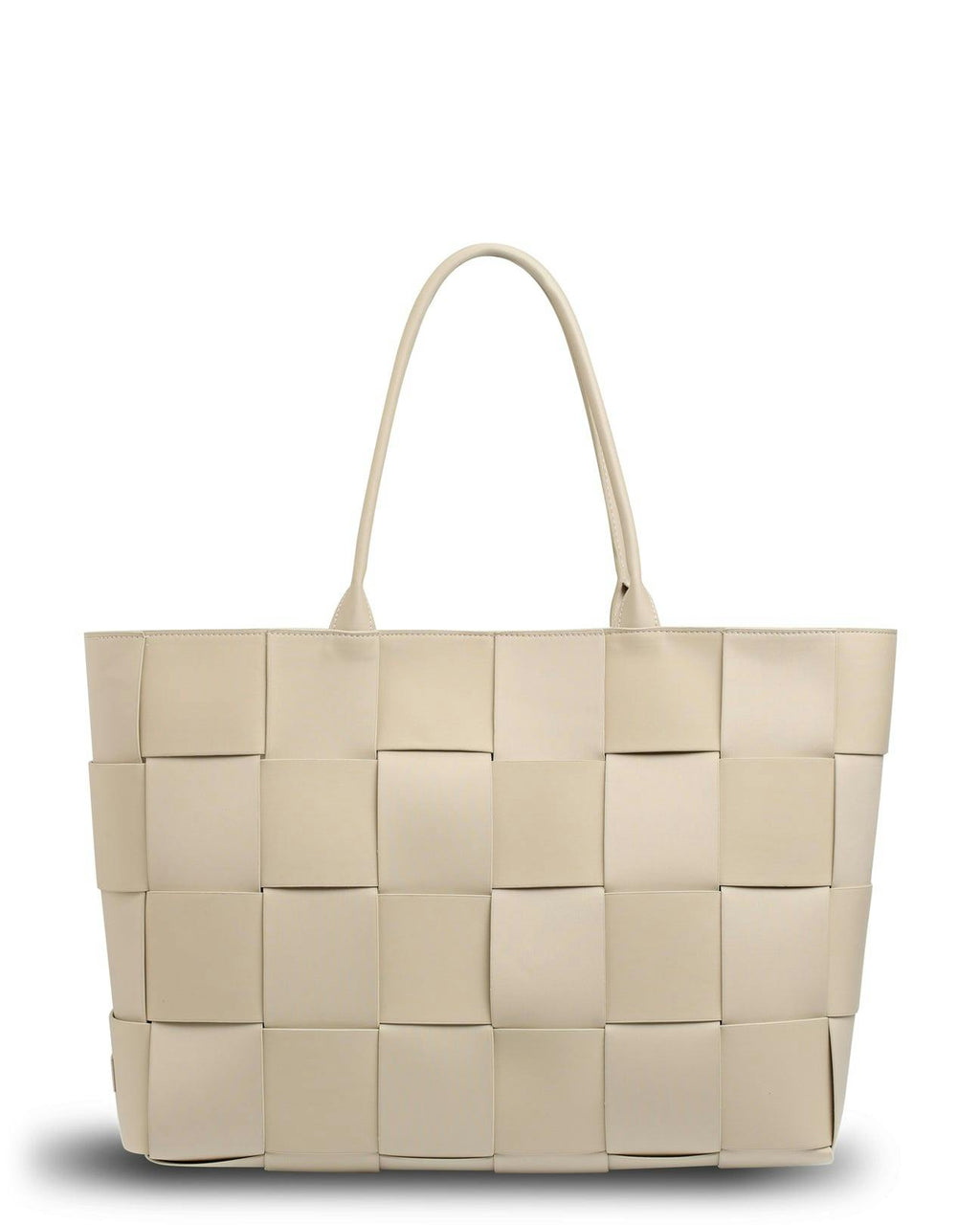 Prene | The Holiday Bag (BUFF BEIGE) Woven Neoprene Large Tote Bag