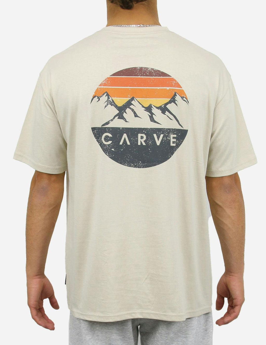 Everest - Mens Short Sleeve Tee - Light Sand
