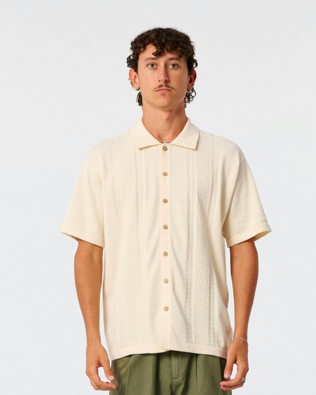 Trader Knit Shirt - Ecru
