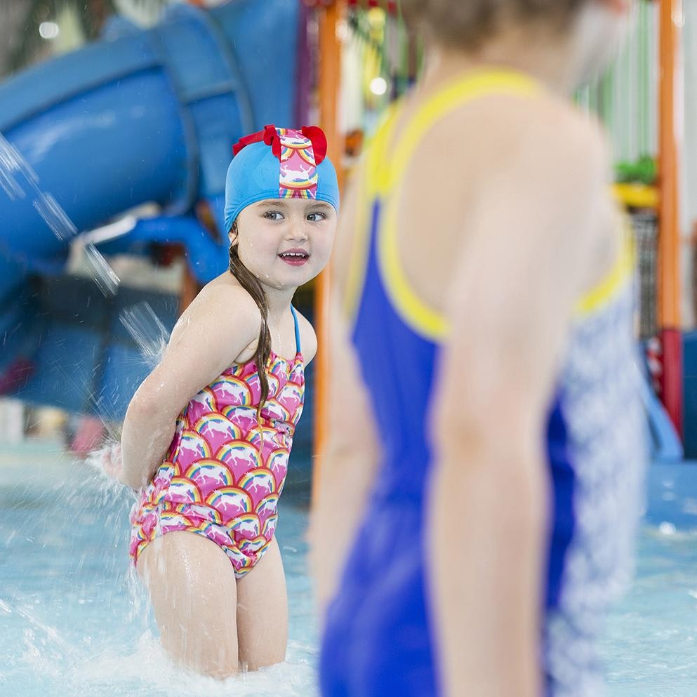 Tyoub Halter Neck Swimsuit - Rainbow Pony