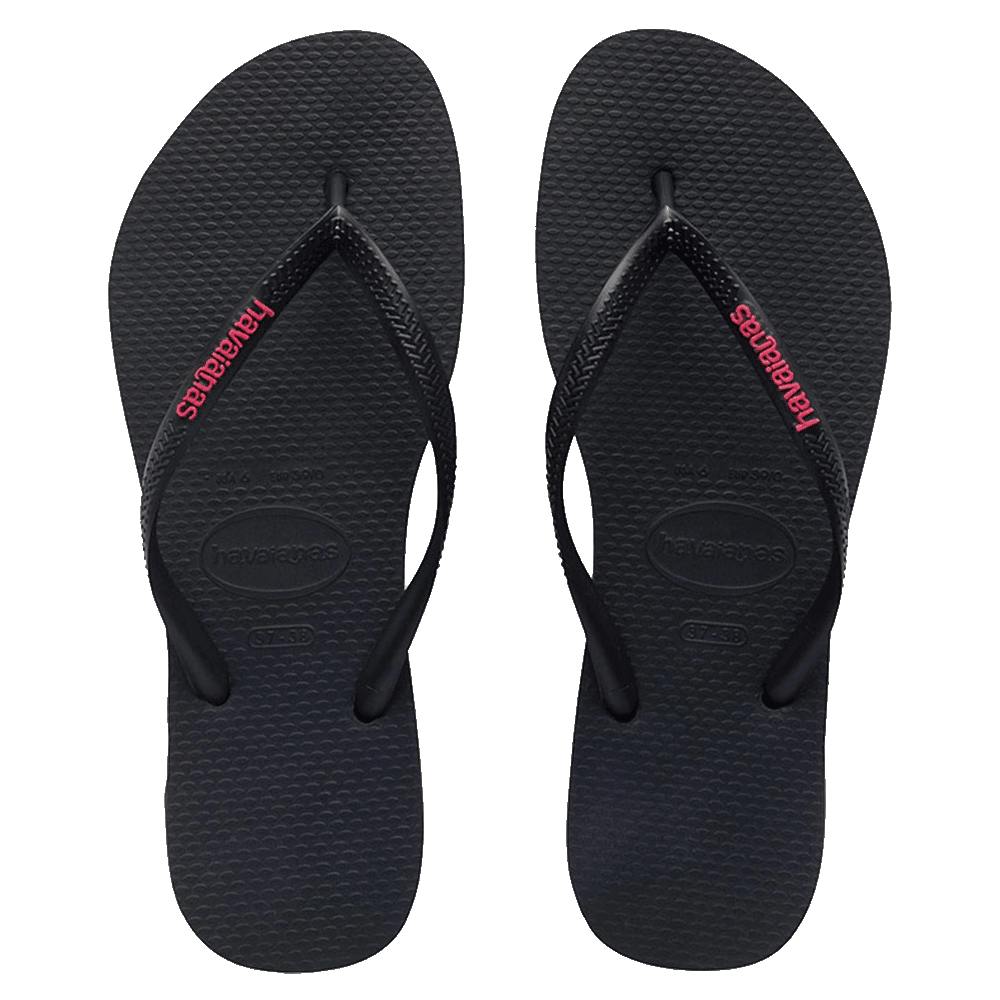 Slim Rubber Logo Thongs