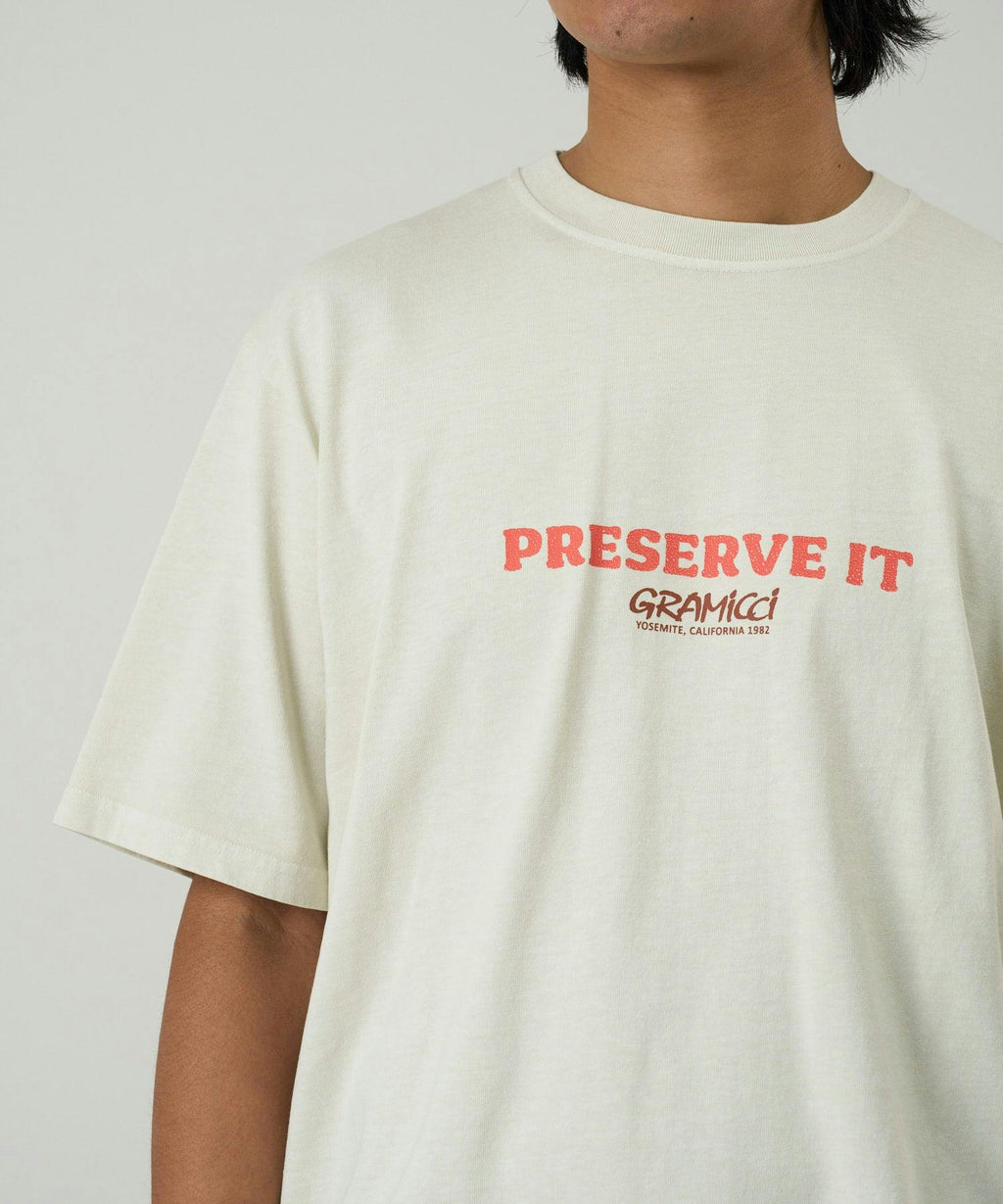 Gramicci Footprints Tee in Natural Pigment