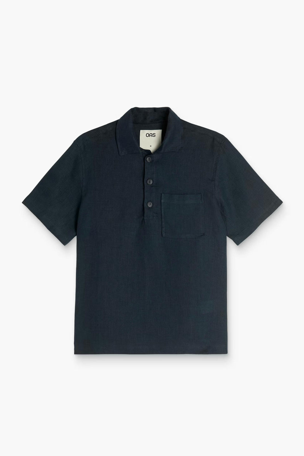 OAS Girona Linen Shirt in Dark Navy