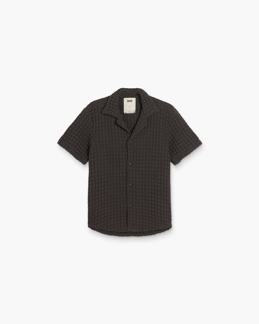 OAS Nearly Black Cuba Waffle Shirt