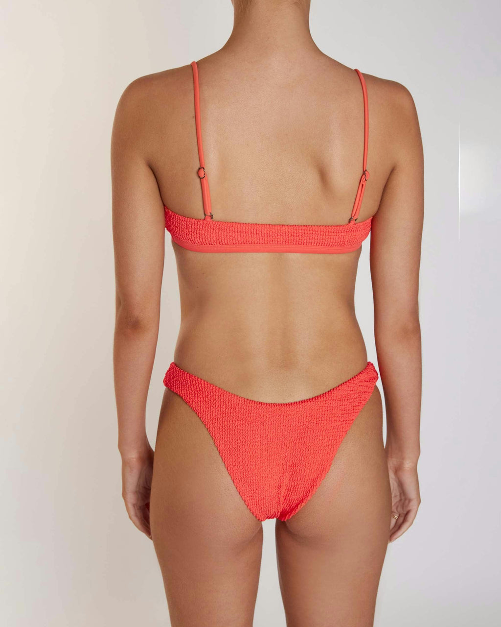THE CROP TOP - CRIMPED WATERMELON
