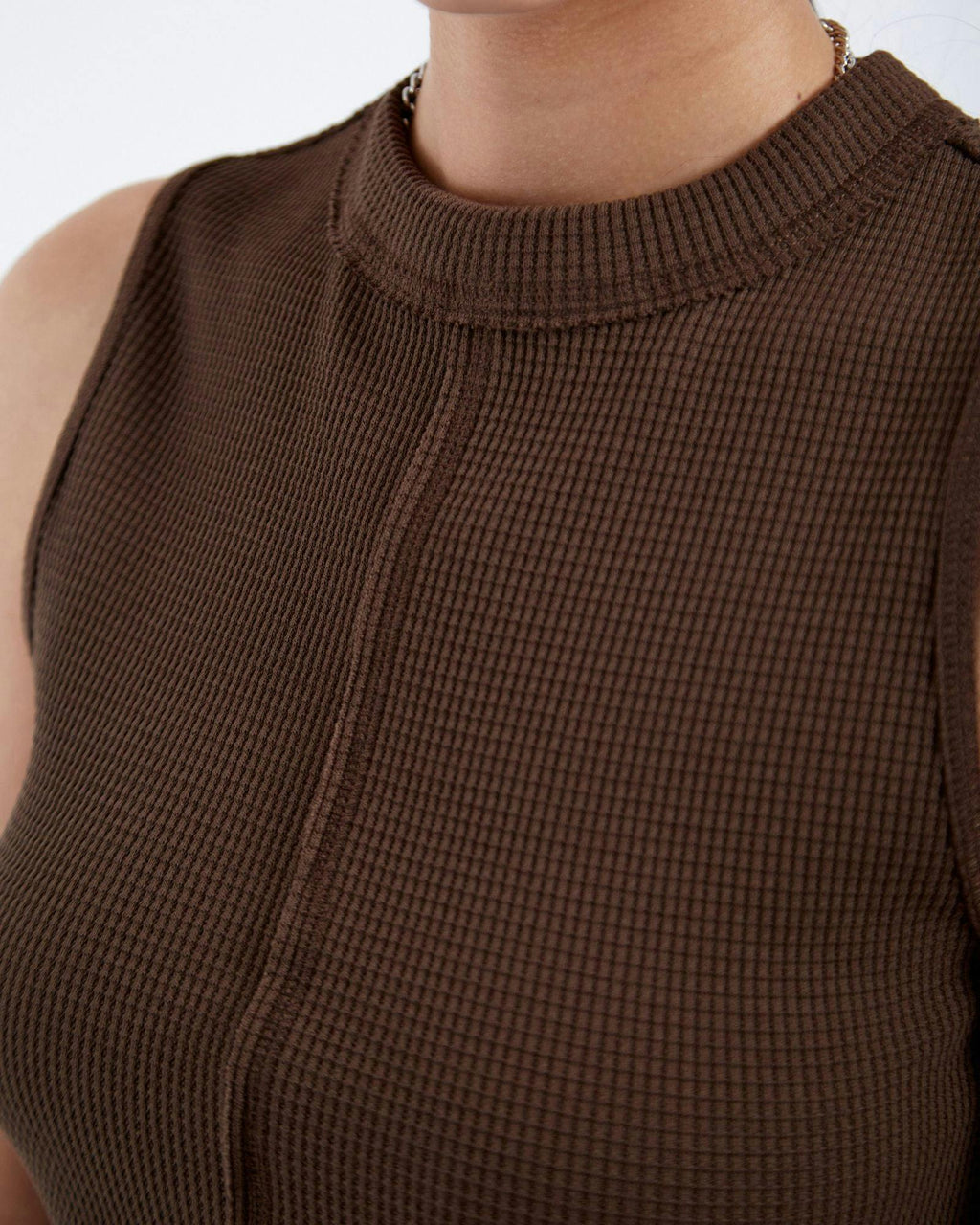 Deia Waffle Top - Chocolate