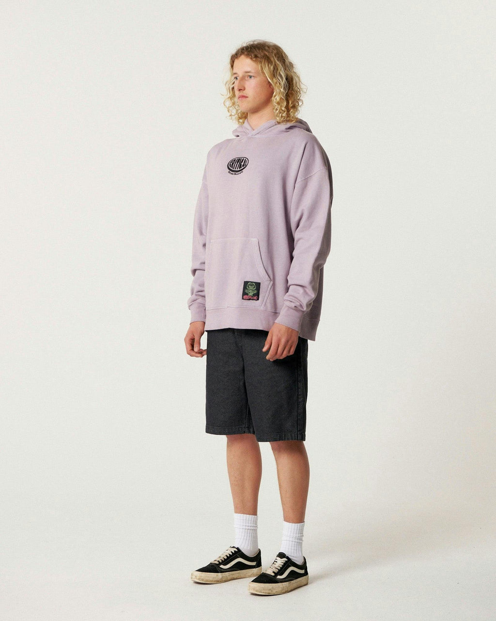 Buzzed Hoodie - Washed Purple