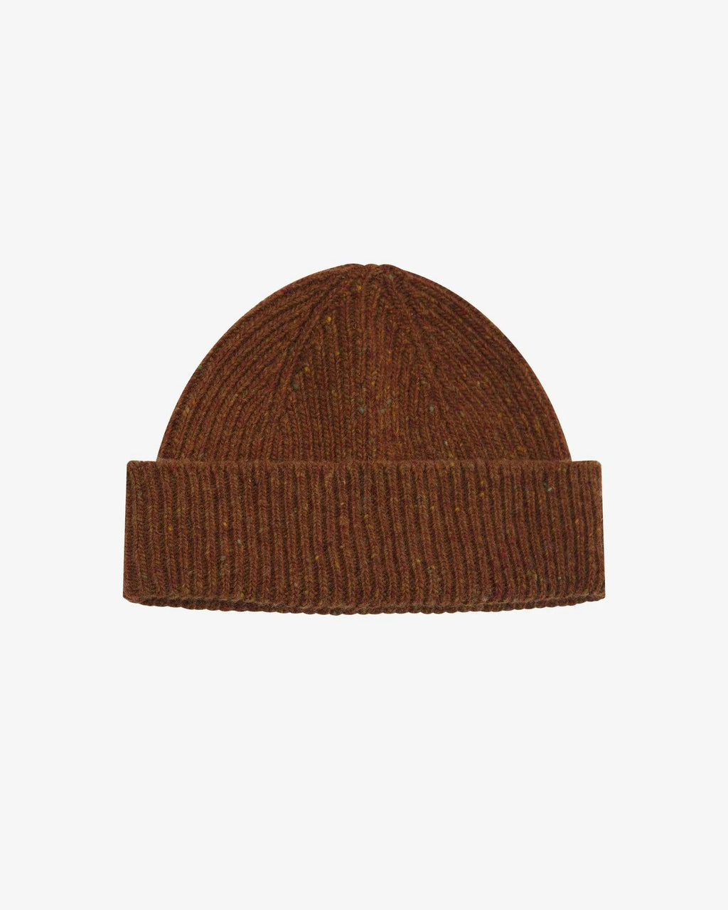 Uskees 4003 Speckled Donegal Wool Beanie in Chestnut