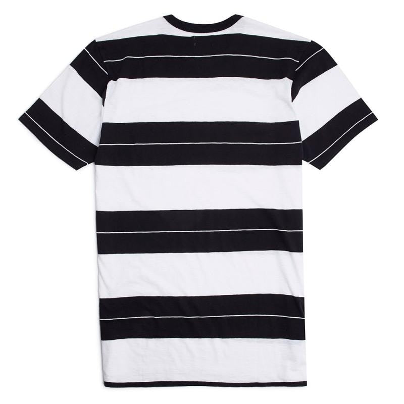 STRIPED TEE / BLACK ~ WHITE
