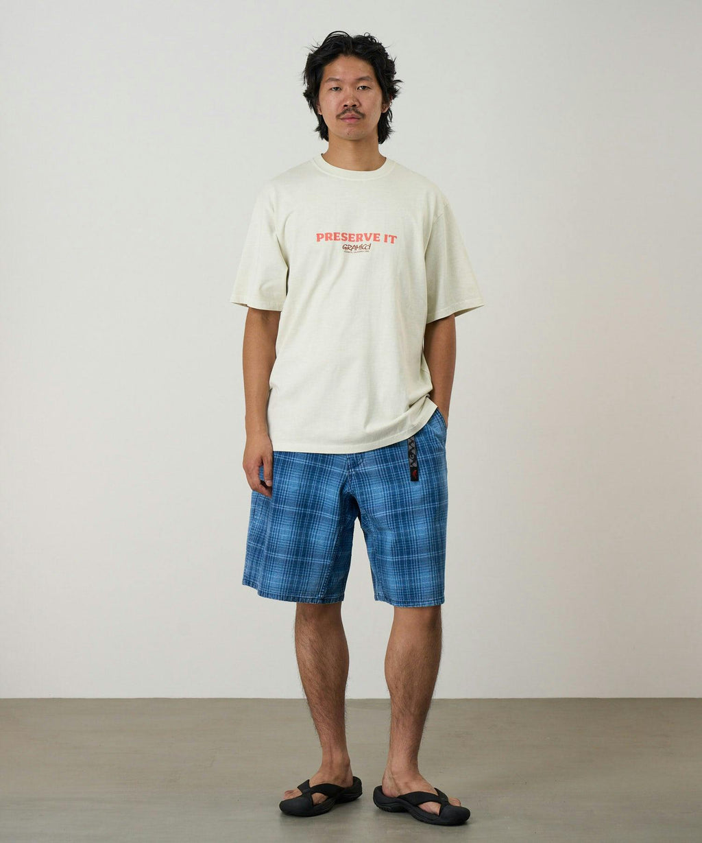 Gramicci Footprints Tee in Natural Pigment