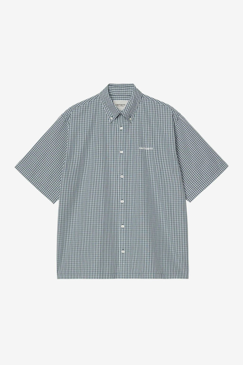 Carhartt WIP S/S Groff Shirt in Blue River