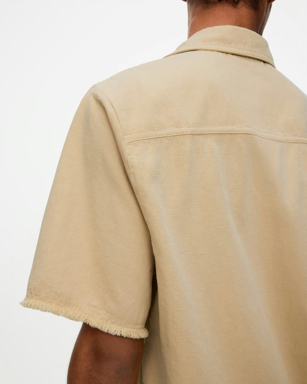 OAS Latte Bodega Cotton Canvas Shirt