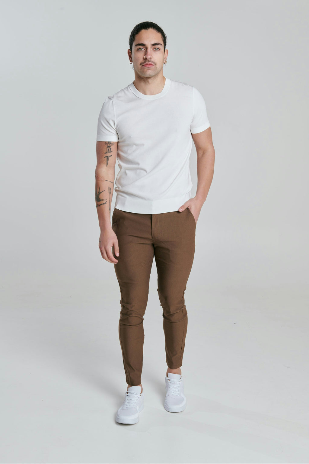 STERLING Brown Slim Pant