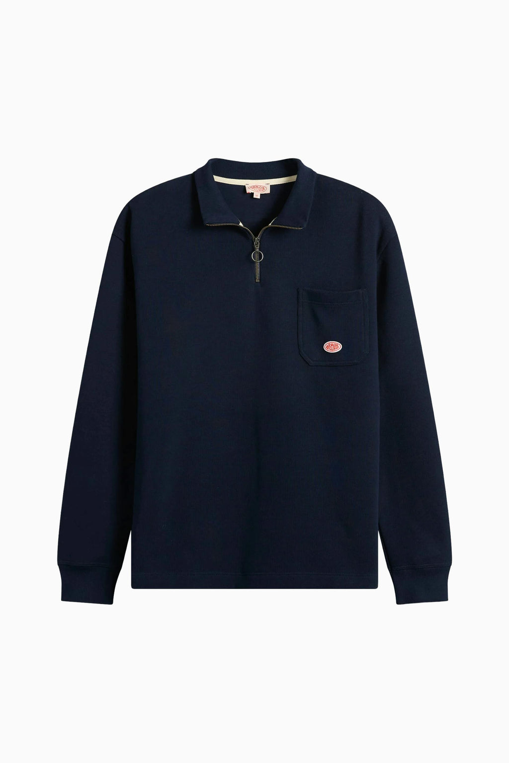 Armor Lux Heritage Cotton Quarter Zip in Navy