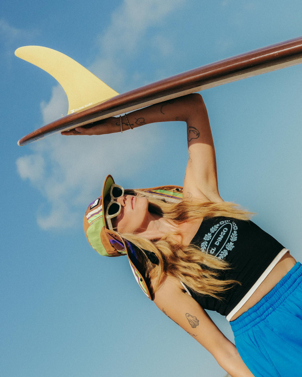 Retro Stripe Legionnaire Surf Hat UPF 50+