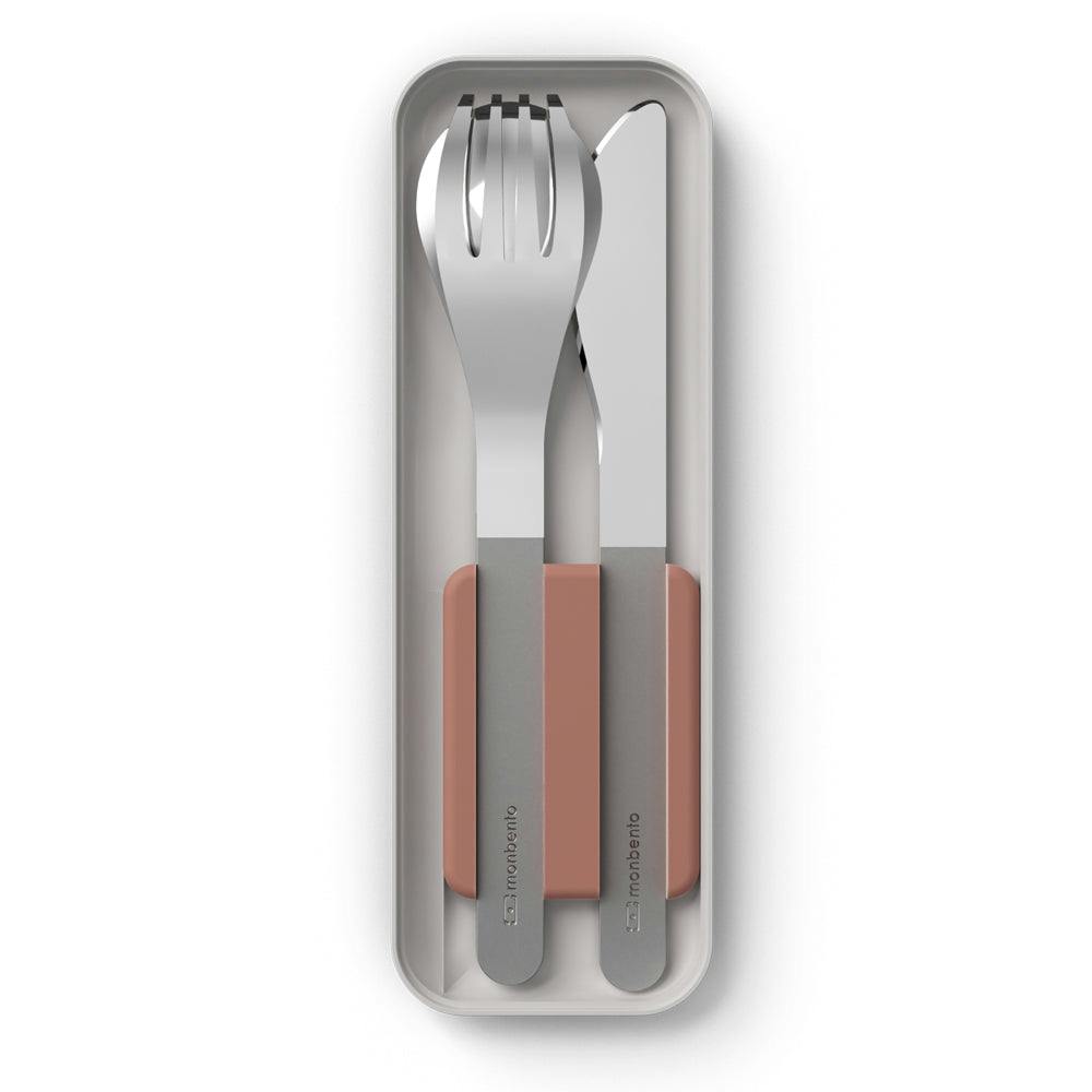 Monbento Mb Slim Box - Trio Knife - Rosa Moka