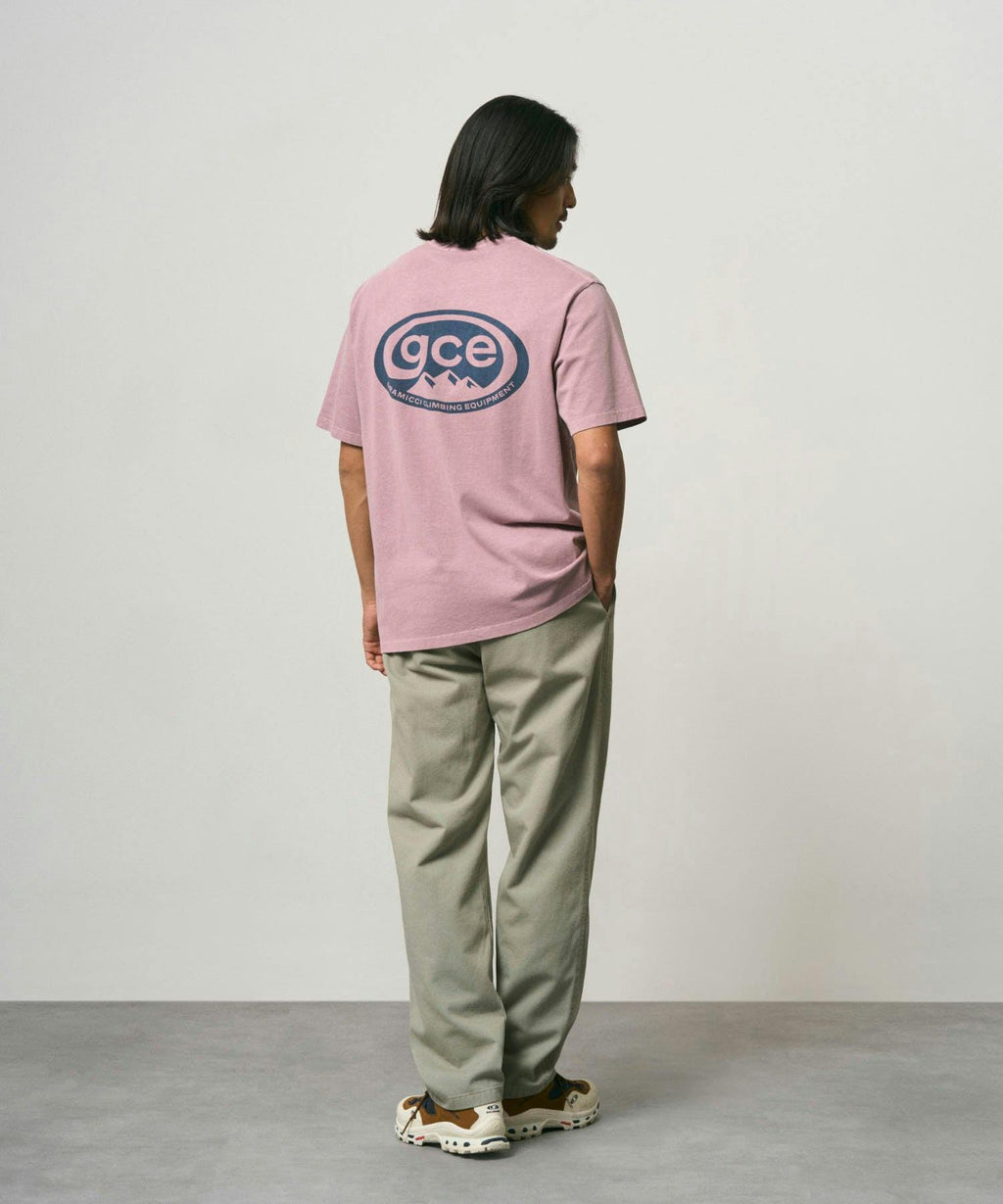 Gramicci GCE Tee Pigment Dyed in Lilac Pigment