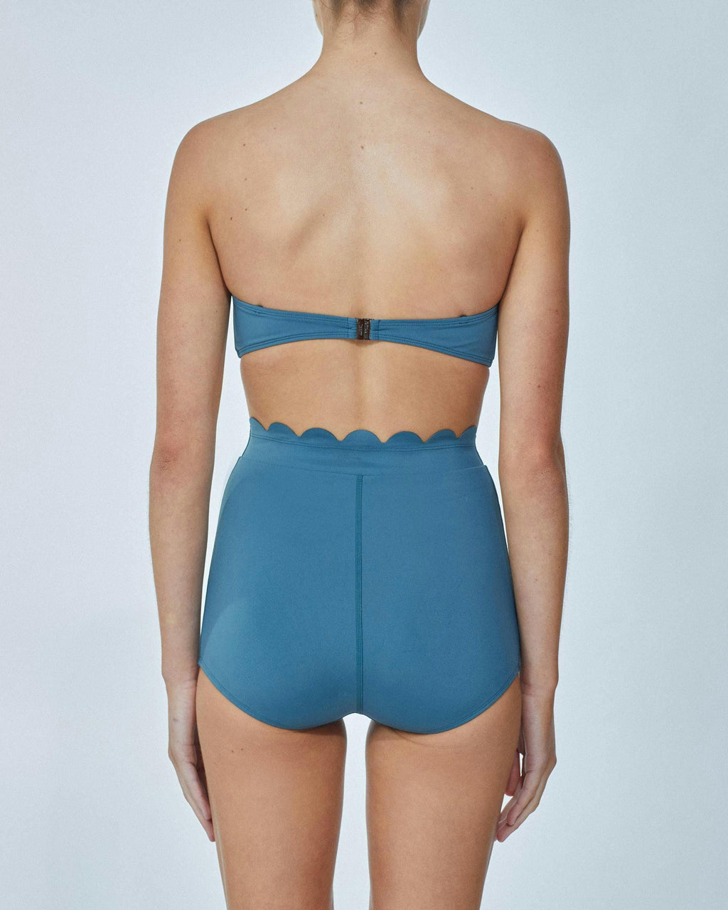 THE SHELL BANDEAU TOP - PETROL