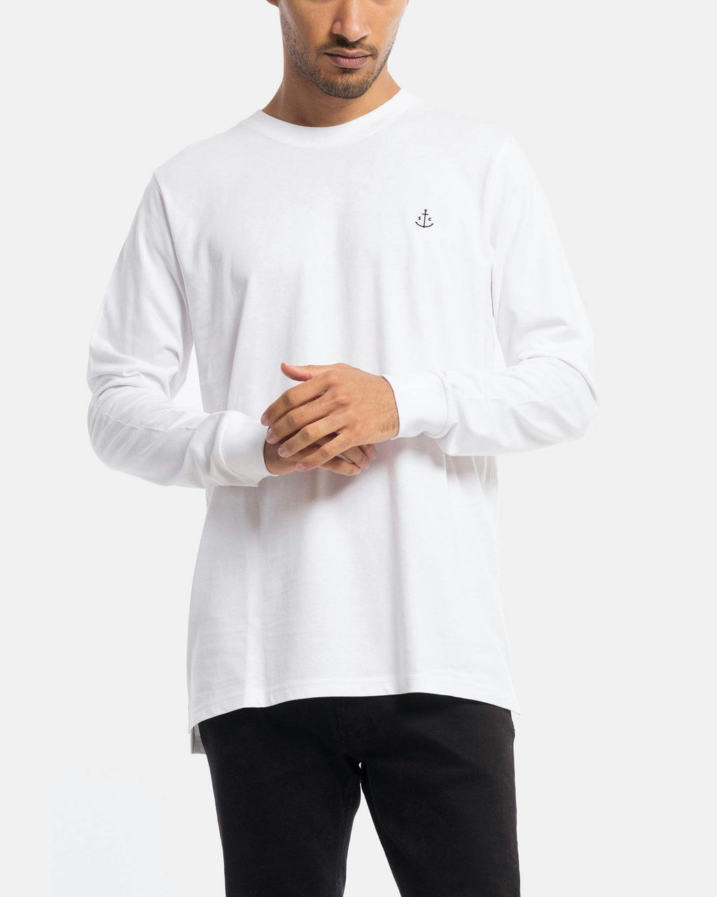 Stock & Co Anchor Embroidery Long Sleeve Tee