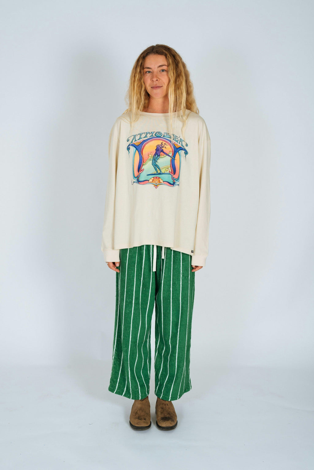 'Saline Shrine' By Angie Samblotte x Atmosea - Artist Oversized Longsleeve Tee