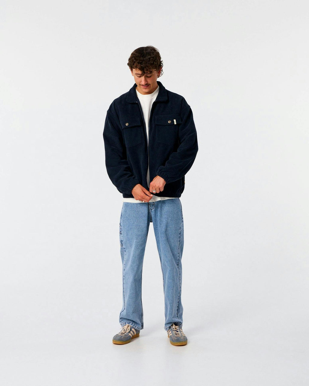 Blackbird Cord Jacket - Worker Blue