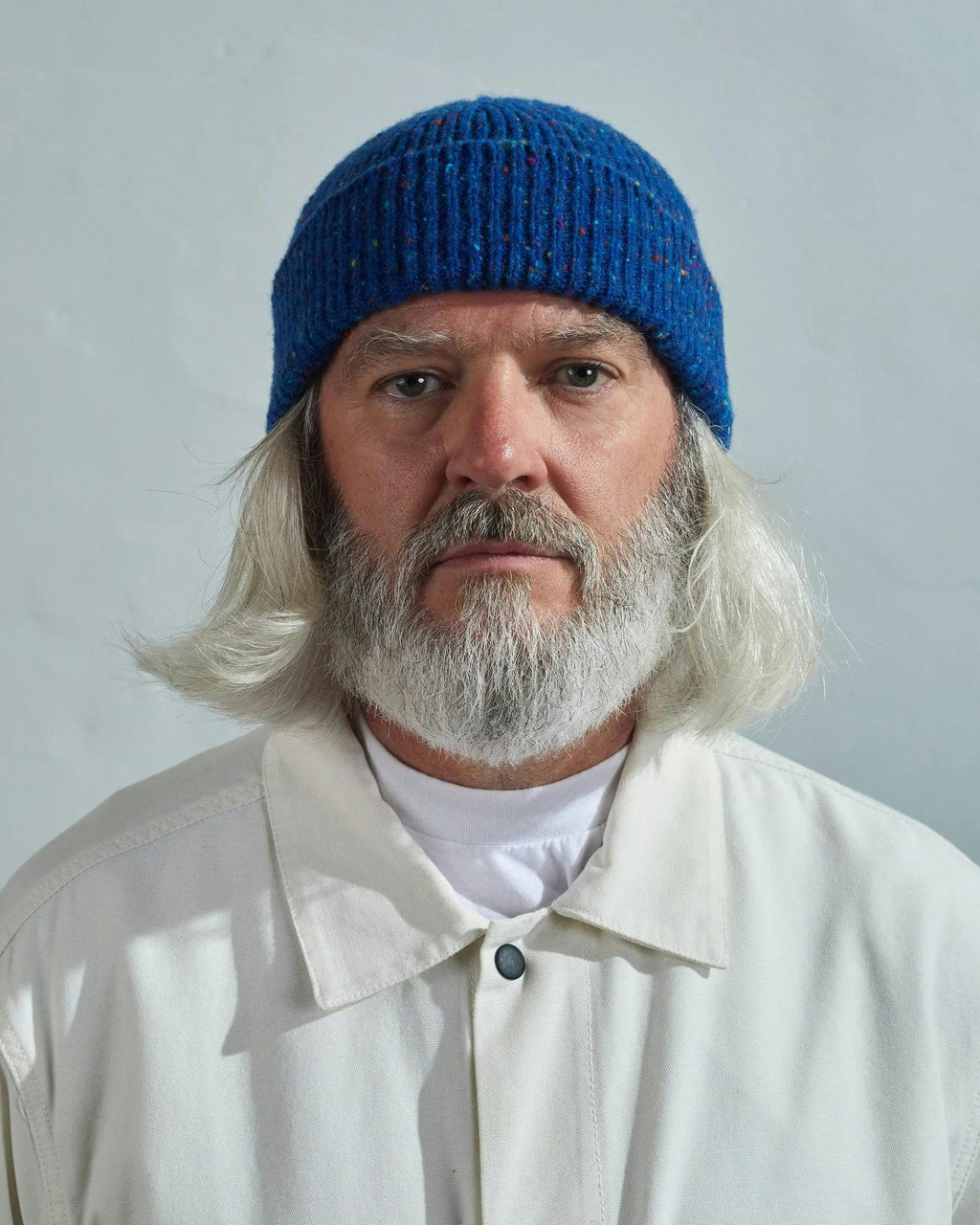 Uskees 4003 Speckled Donegal Wool in Ultra Blue