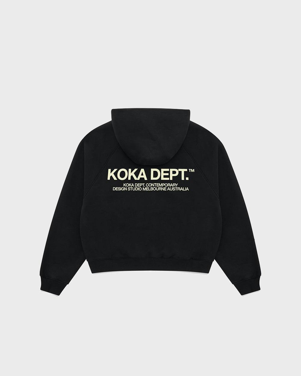 Core Zip Up Hoodie - Black