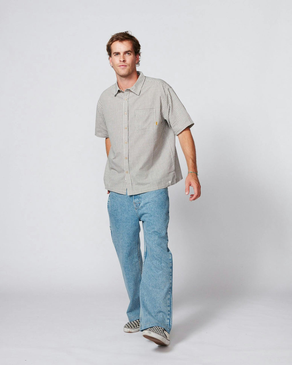 Garry Short Sleeve Shirt - Ecru