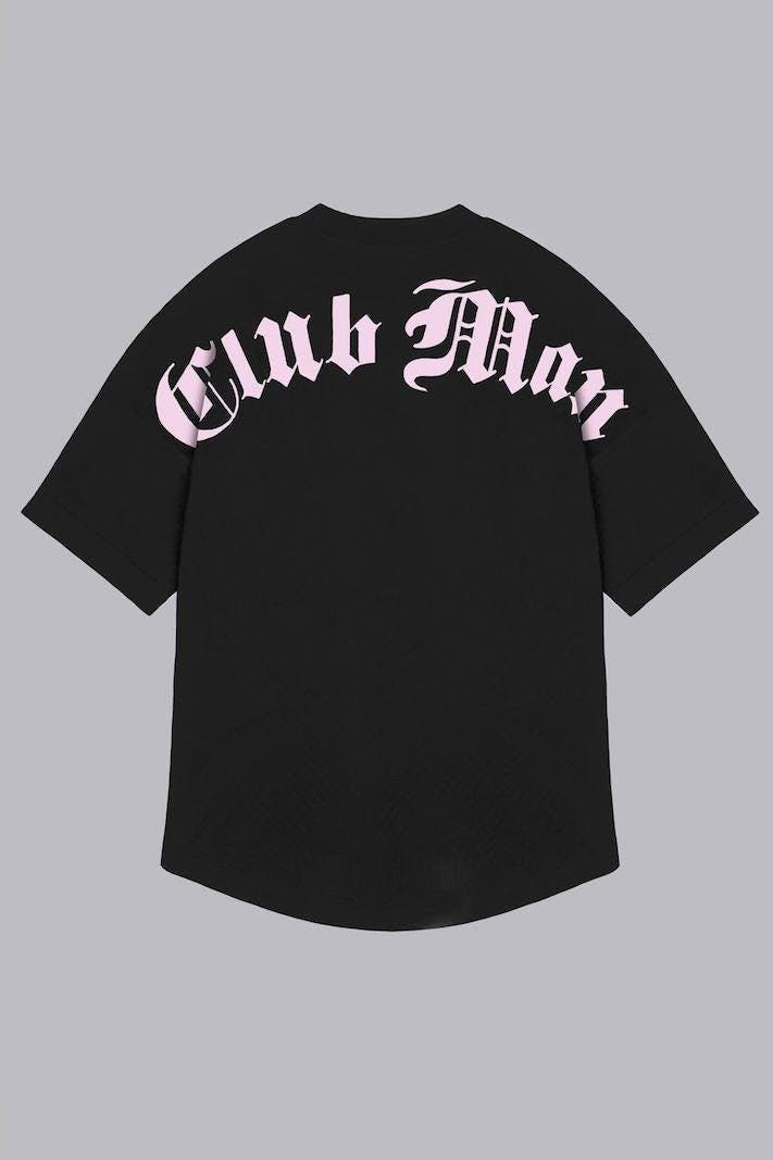 Clubman "FLARE" Tee – Black/Pink