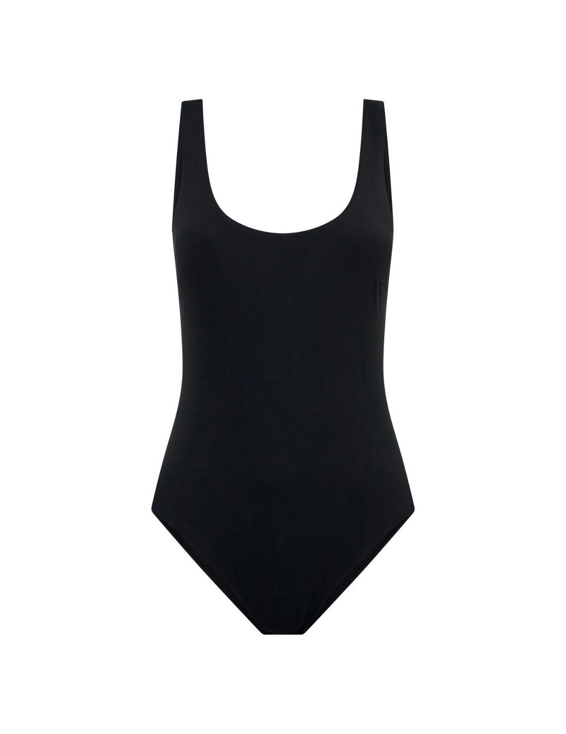 Swimwear Scoop Neck Period One Piece Light Absorbency Black