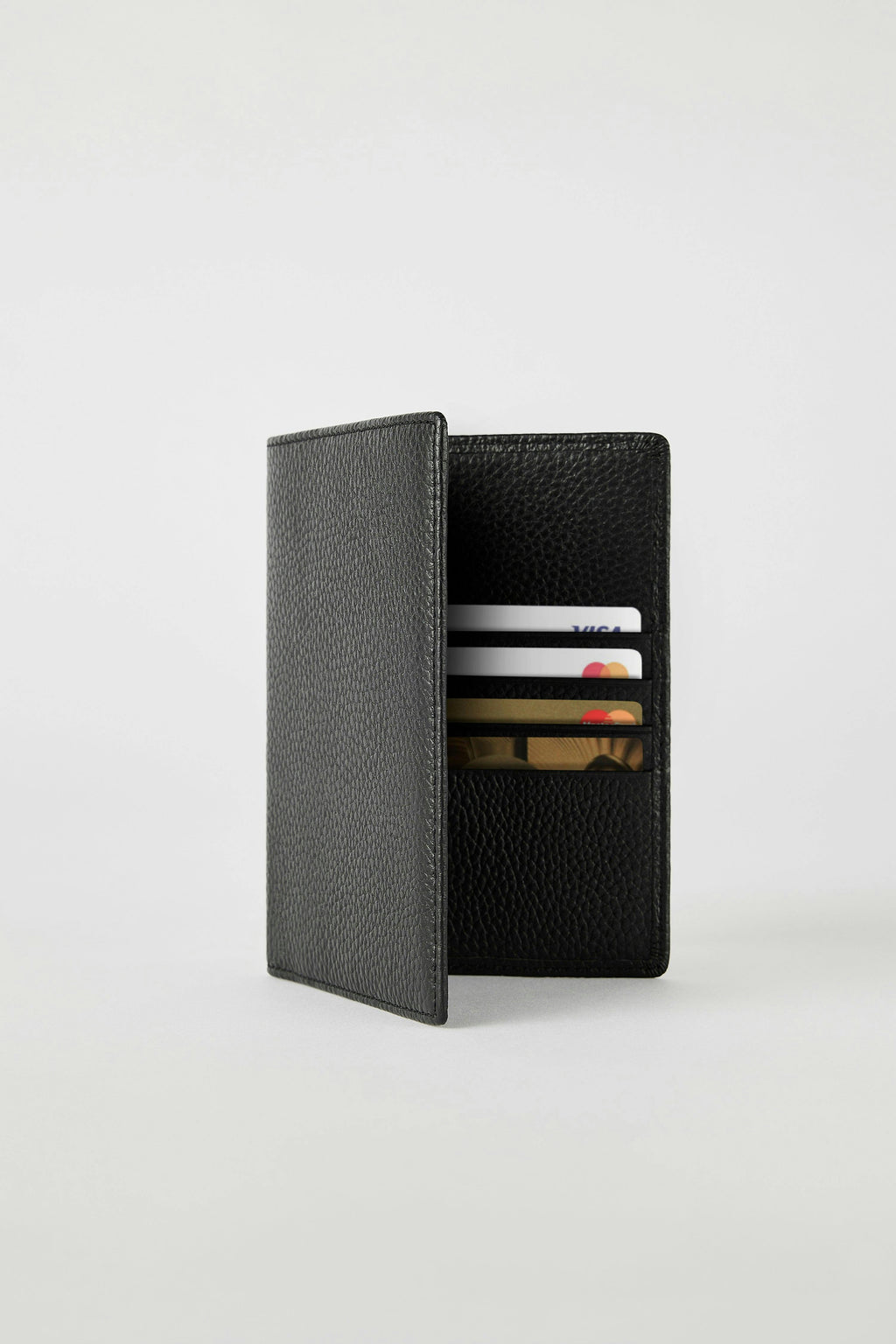 Luxury Leather Passport Wallet | Black