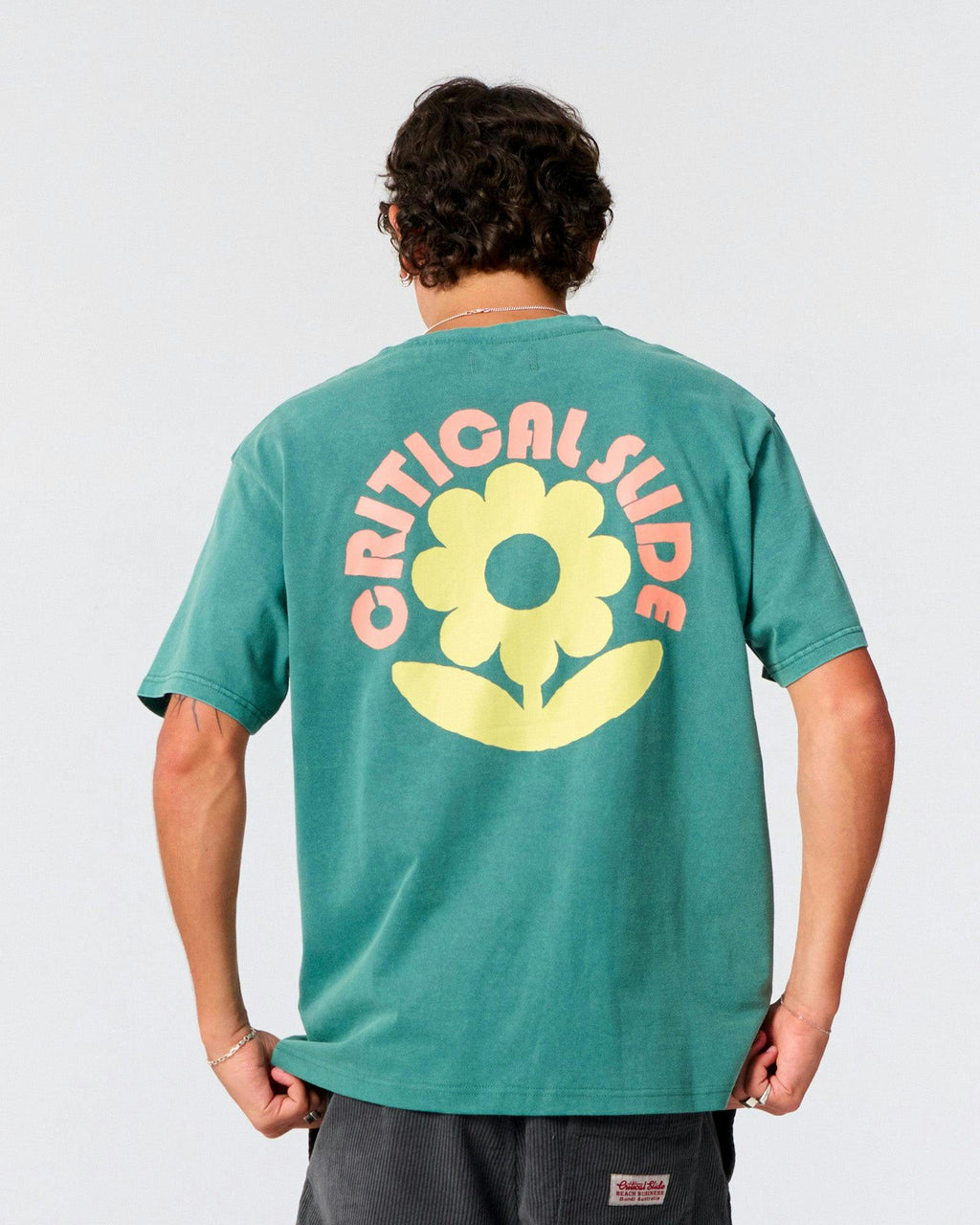 Sunflower Tee - Dusty Green