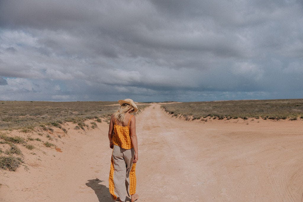 Patchwork Pant in Ginger Gingham