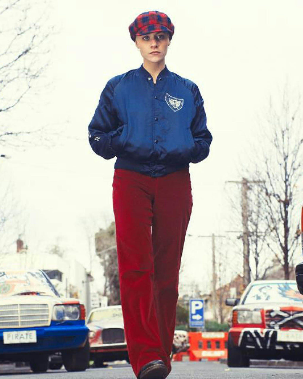 The Oliver Cap - Red Tartan