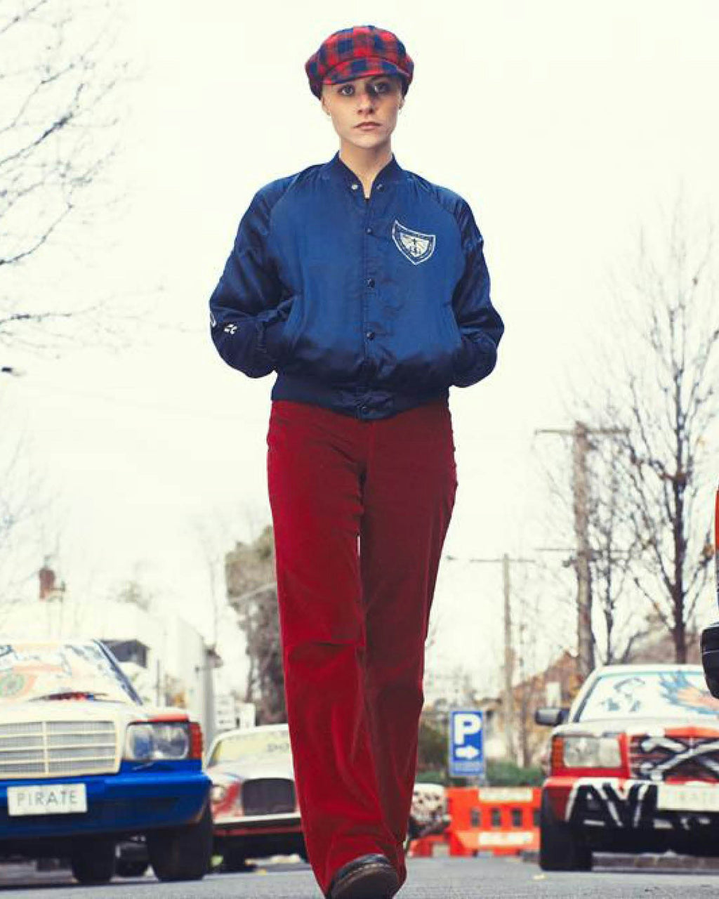 The Oliver Cap - Red Tartan