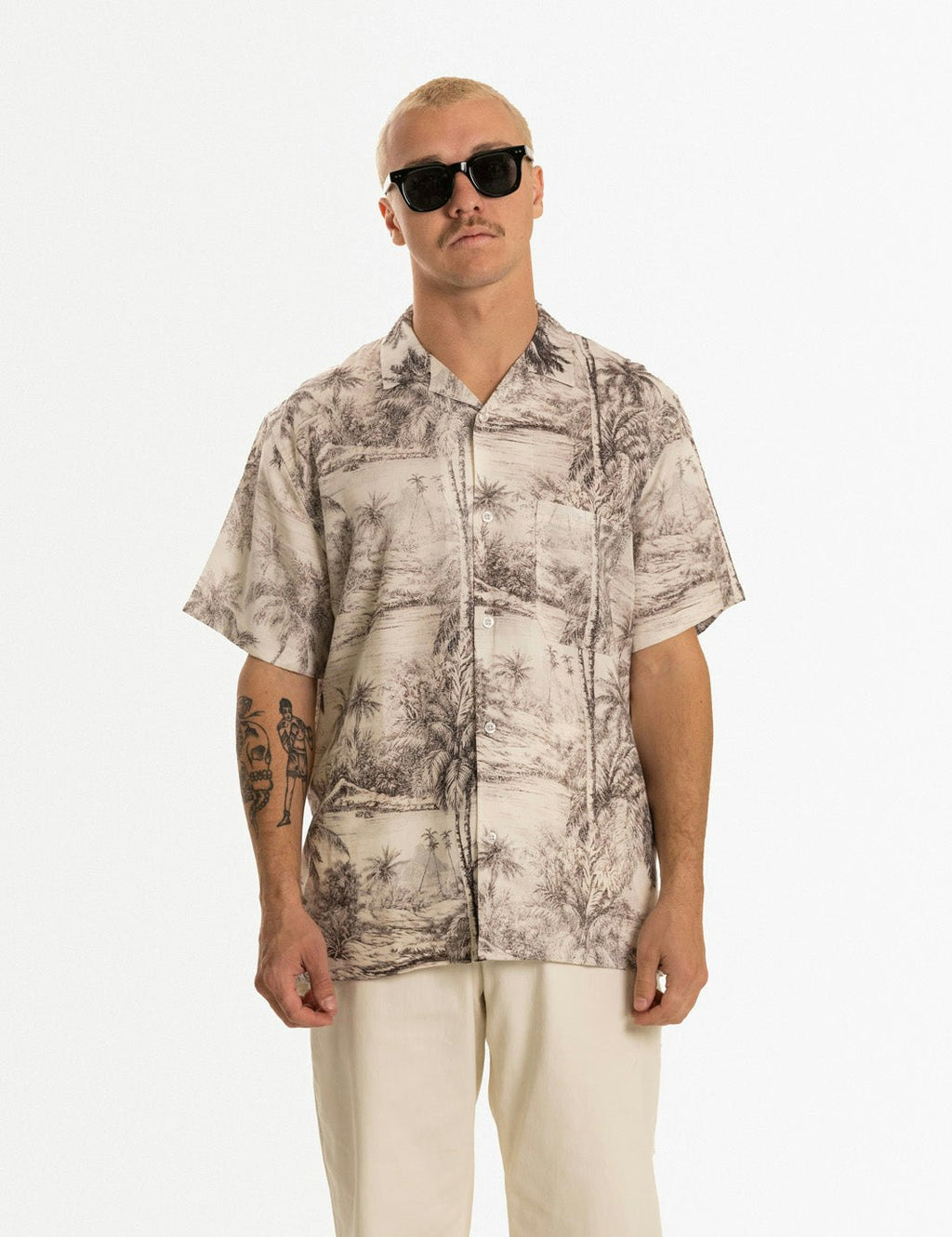 Tropical Camo Buttonup