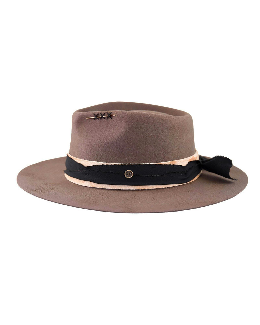 The Zephyr – Vintage Felt Hat in Taupe