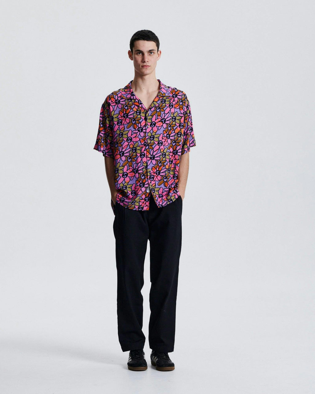 Crazed Jumbo Resort Shirt - Lavender