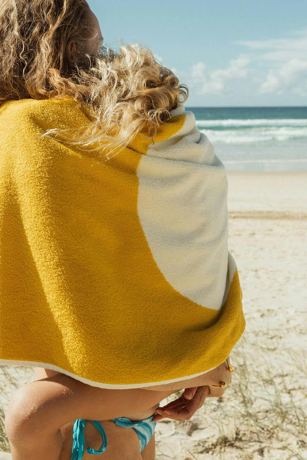 Sun's Up Luxe Everyday Towel - Mustard/Sand