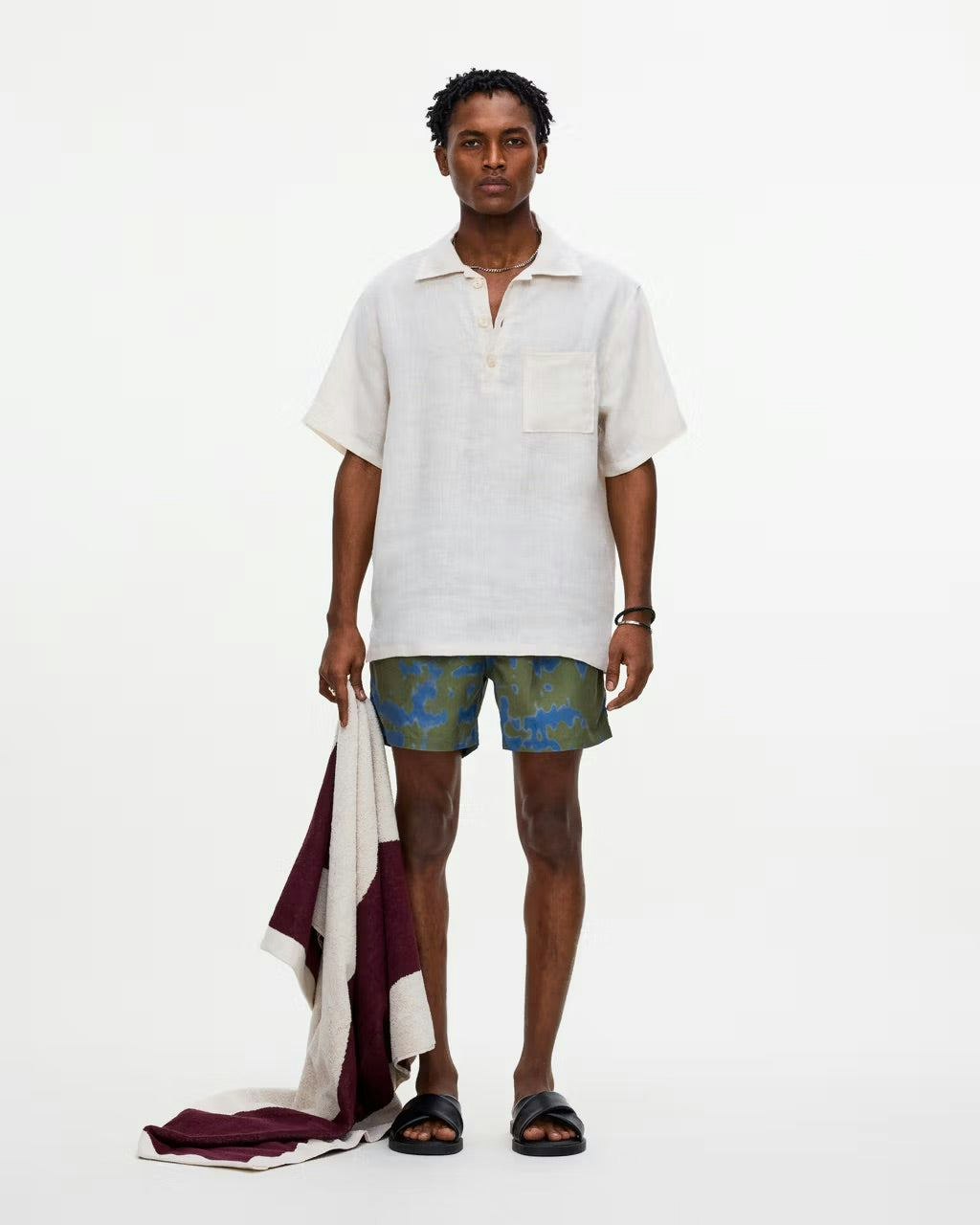 OAS Beige Girona Linen Shirt