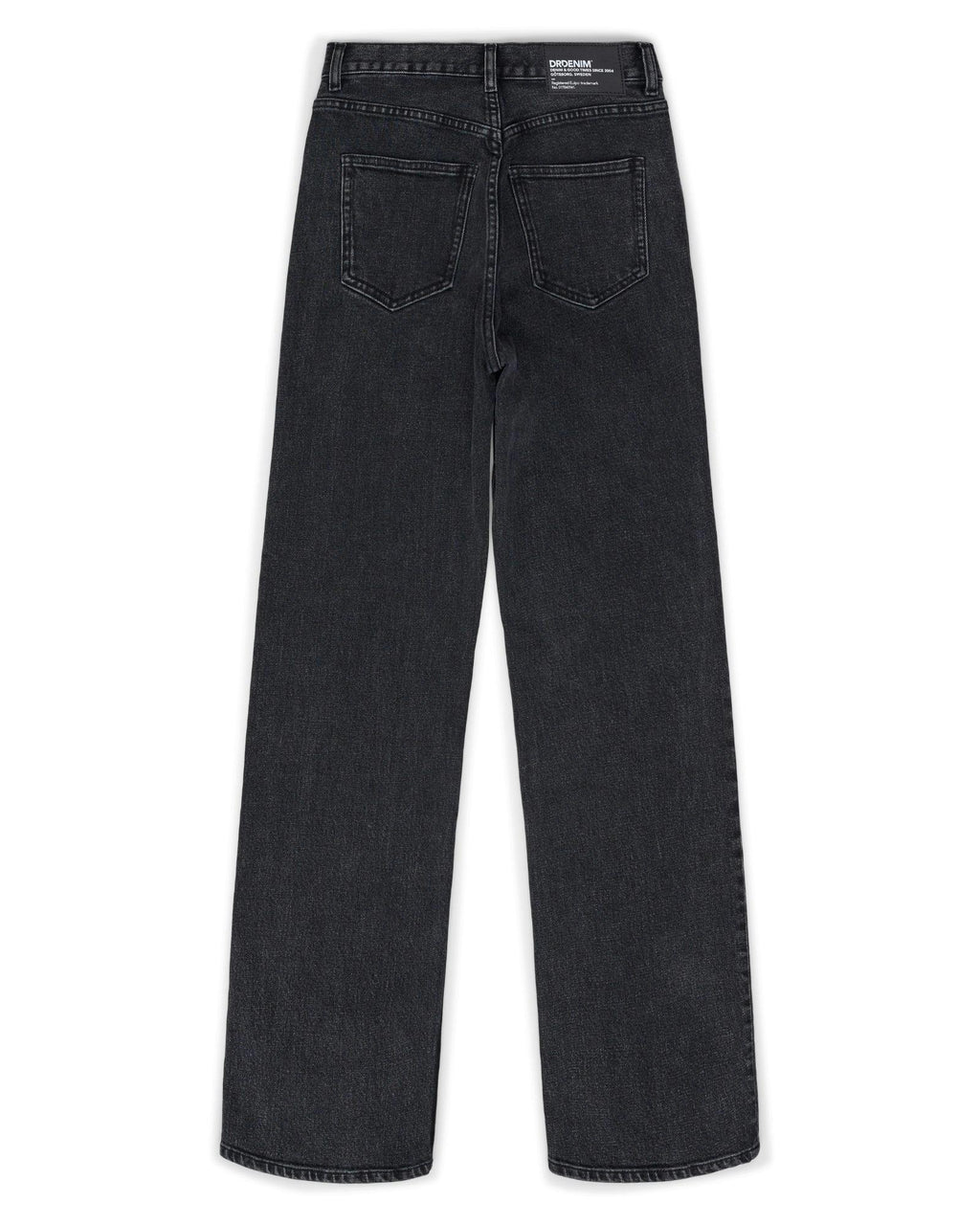 Echo High Straight Jeans - Tar Retro Black
